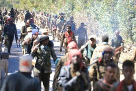 قوات إثيوبية في جبهات القتال ضد جبهة تحرير تيغراي شمالي البلاد (المصدر وكالة الأنباء الإثيوبية على فيسبوك)