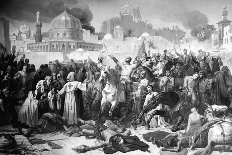 مجزرة معرة النعمان وقعت أثناء الحملة الصليبية الأولى (مواقع التواصل)