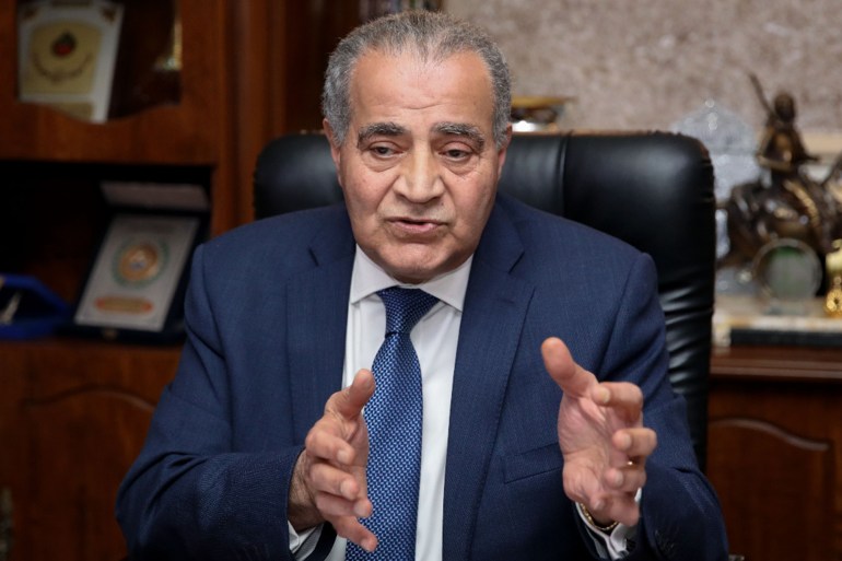 وزير التموين والتجارة الداخلية المصري، علي المصيلحي – المصدر: وسائل التواصل الاجتماعي