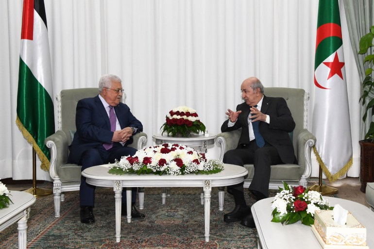 Palestinian President Mahmoud Abbas in Algeria​​​​​​​ ​​​​​​​
