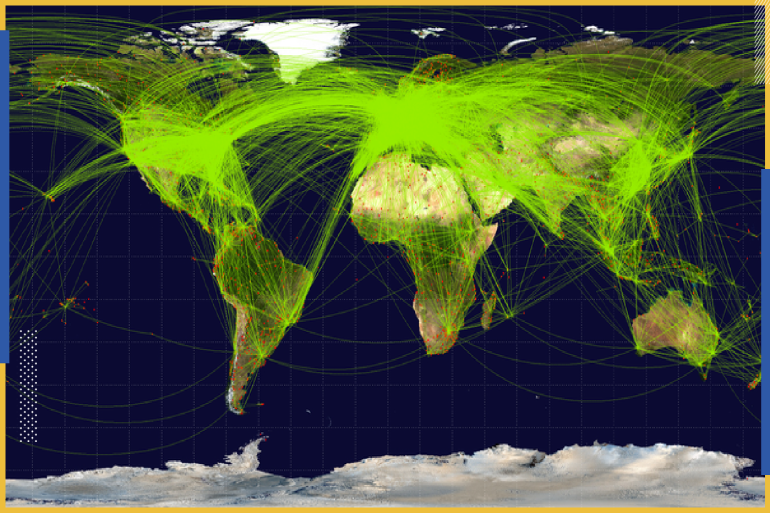 يسافر يوميًا ما يقرب من 12 مليون راكب على متن 100,000 رحلة جوية من وإلى مختلف بقاع الأرض.
