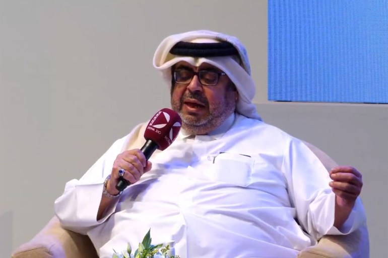 إبراهيم البوهاشم يؤكد أن معرض الدوحة للكتاب أكبر تظاهرة ثقافية في قطر (الجزيرة)