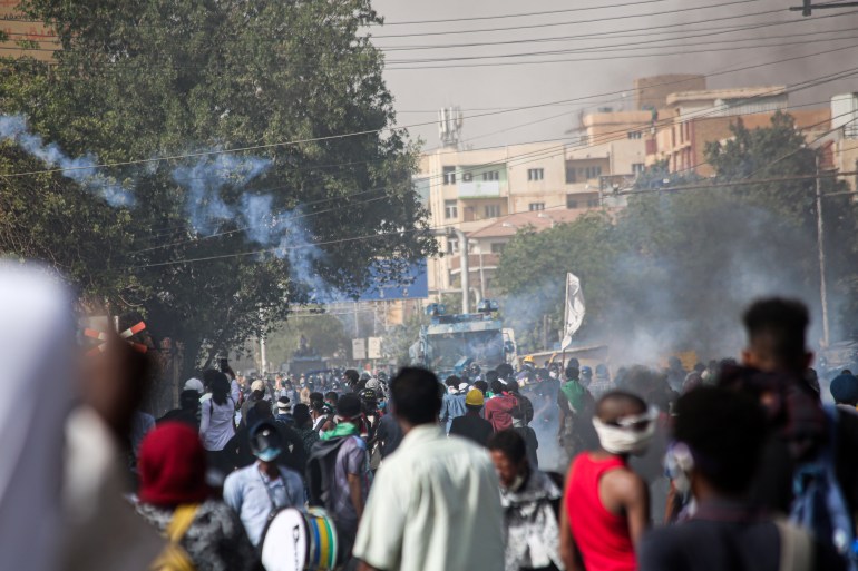 Anti-military protest in Sudan