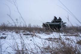 Ukrainian Servicemen of Mechanized Brigade