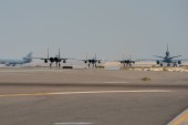 قاعدة الظفرة الجوية جنوبي أبو ظبي كانت من بين المواقع التي استهدفها الهجوم الحوثي (رويترز)