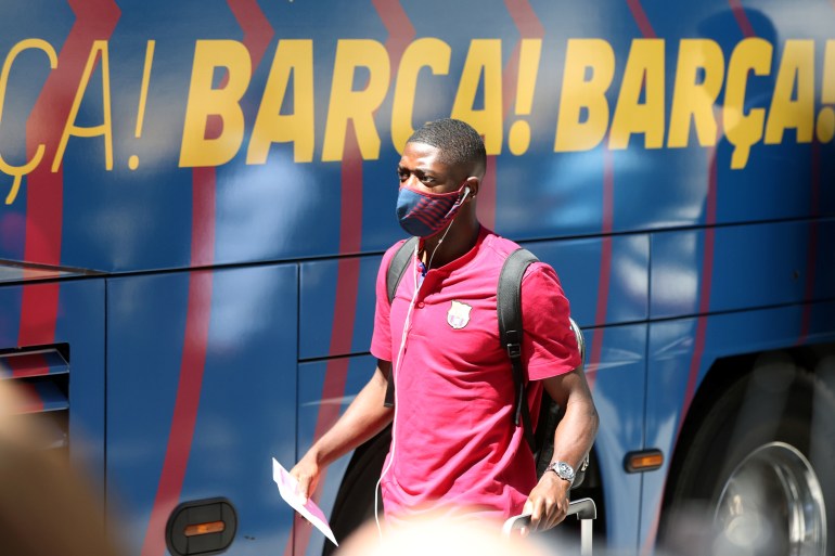 Champions League - FC Barcelona arrive at the Sheraton hotel