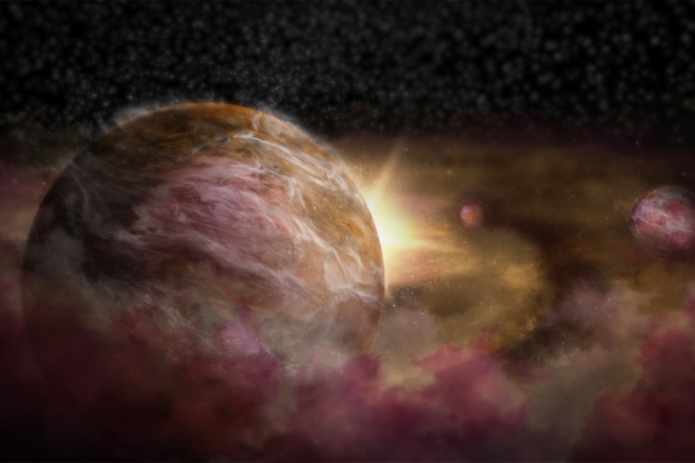 Artist impression of protoplanets forming around a young star. Credit: NRAO/AUI/NSF; S. Dagnello