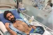 أبو هواش يتلقى العلاج بعد خوضه إضرابا عن الطعام استمر 141 يوما، رفضا لاعتقاله الإداري، قبل تعليقه الإضراب الأسبوع الماضي (مواقع التواصل الاجتماعي-أرشيف)