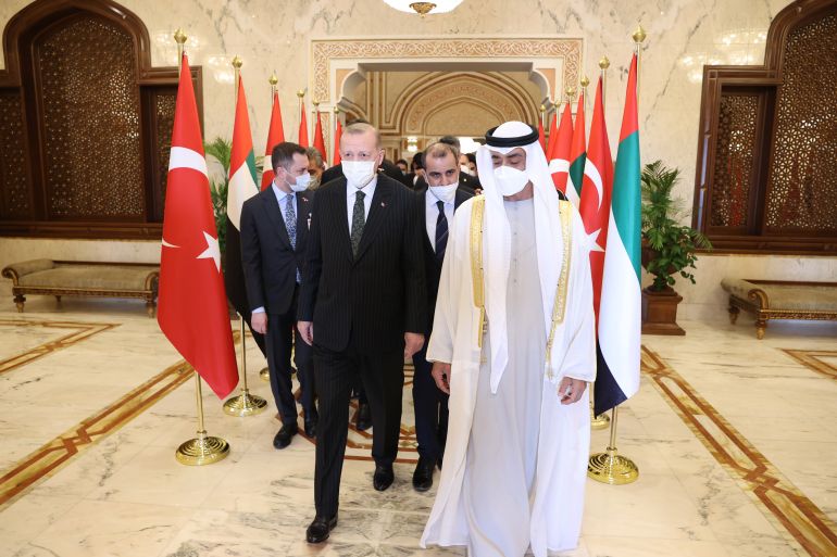 Turkish President Erdogan in Abu Dhabi