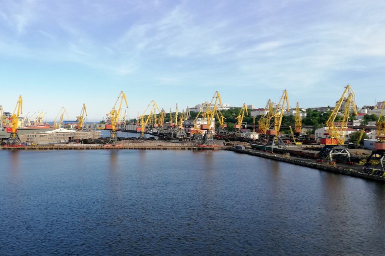 أوكرانيا - أوديسا 2018 - صورة التقطتها لميناء مدينة أوديسا من داخله المصدر: الجزيرة نت