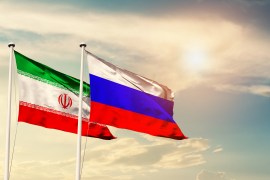 علم روسيا وإيران 1669020826 شترستوك