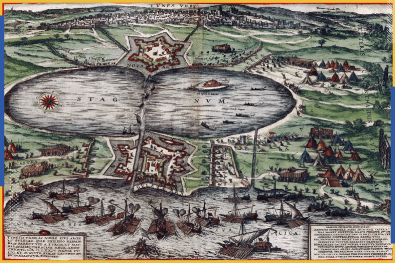الأسطول العثماني يهاجم تونس في حلق الوادي في 1574