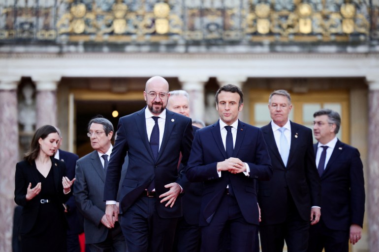 EU leaders meet in Versailles to discuss Ukraine war and its fallout