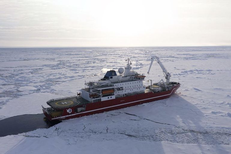تم العثور على السفينة باستخدام كاسحة الجليد الجنوب إفريقية أغولاس 2. (FMHT وناشونال جيوجرافيك)