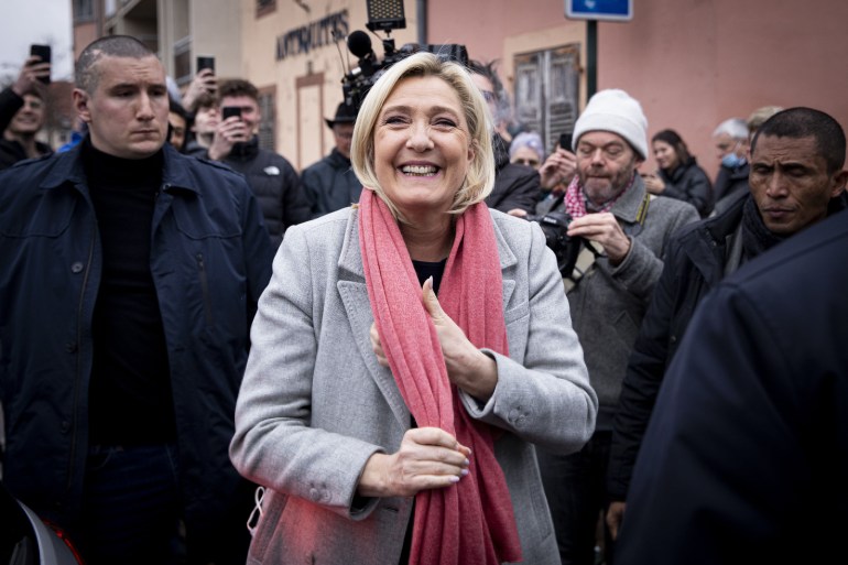 Marine Le Pen à Haguenau.  français