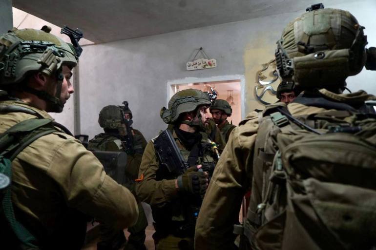 Israeli soldiers' raid in West Bank