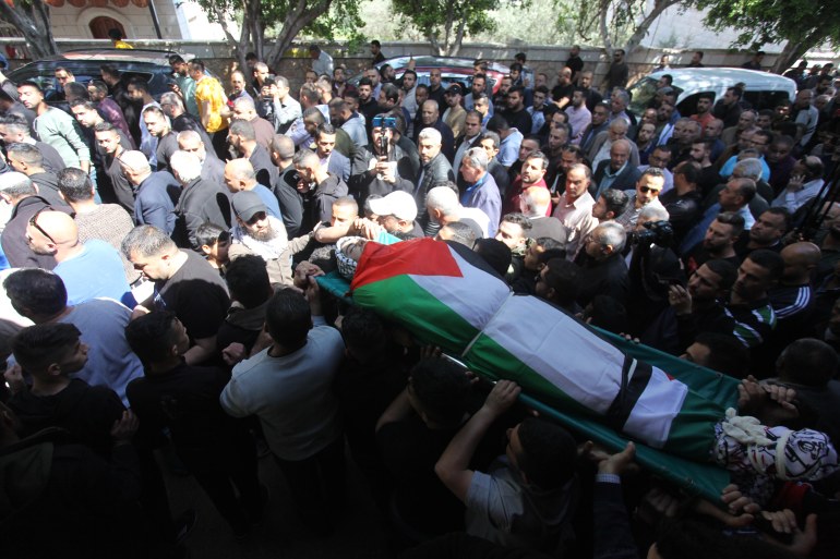 Funeral held for Palestinian killed by Israeli forces