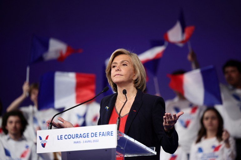 Le candidat présidentiel français Pecresse organise un rassemblement à Paris