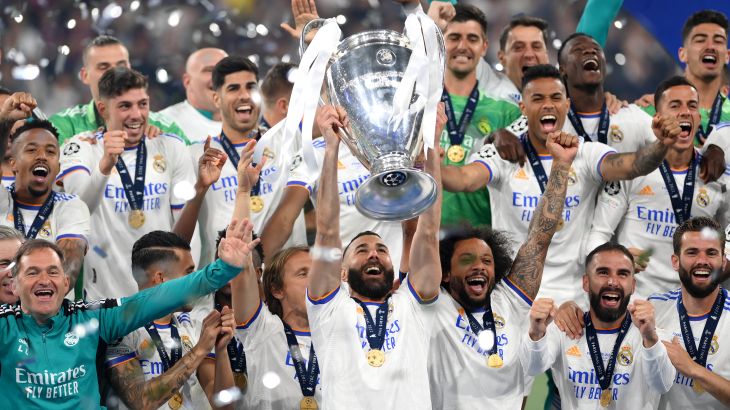 ريال مدريد فاز بدوري أبطال أوروبا 7 مرات منذ بداية الألفية الجديدة (رويترز)