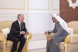 King of Jordan Abdullah II in Abu Dhabi