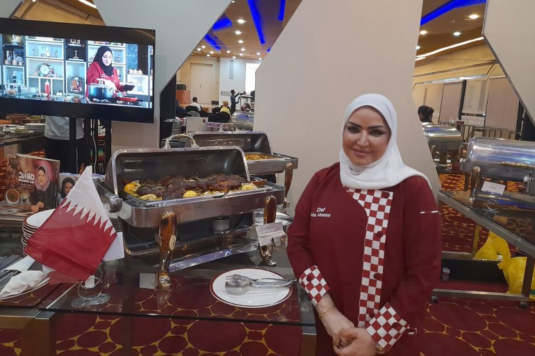 عائشة التميمي تسعى لاغتنام استضافة قطر لبطولة كأس العالم للتعريف بالمطبخ القطري( الجزيرة)