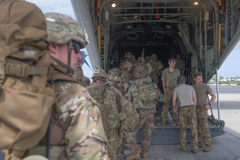 U.S. Army paratroopers deploy to provide airfield security at Manda Bay