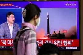 North Korea's launch of three missiles including one thought to be an intercontinental ballistic missile (ICBM)