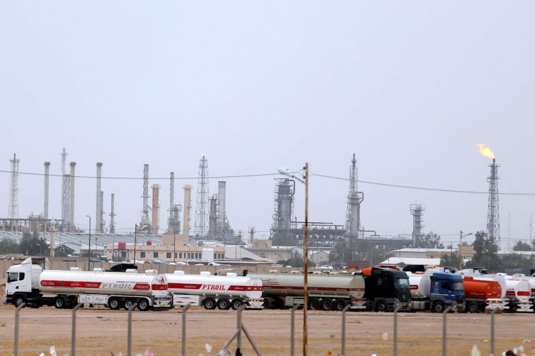 General view of Shuiba oil refinery near Basra