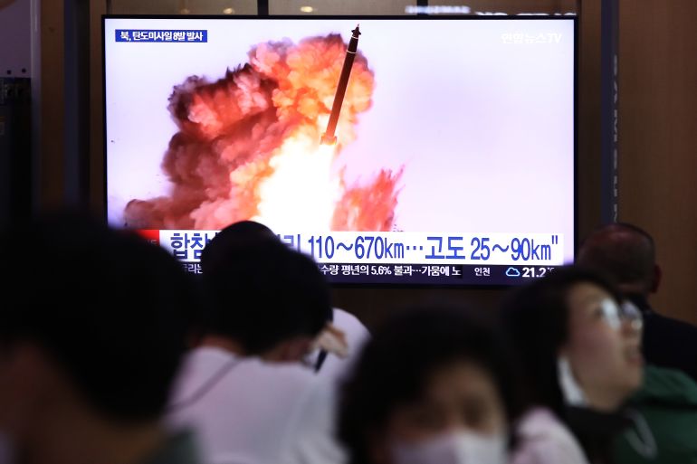 North Korea Test Fires Missiles