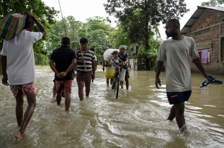 Flood Due To Monsoon Rain In India