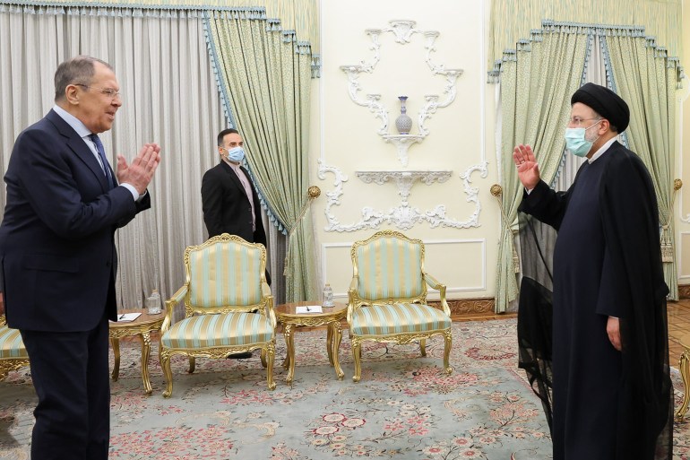 Ebrahim Raisi - Sergey Lavrov meeting in Iran
