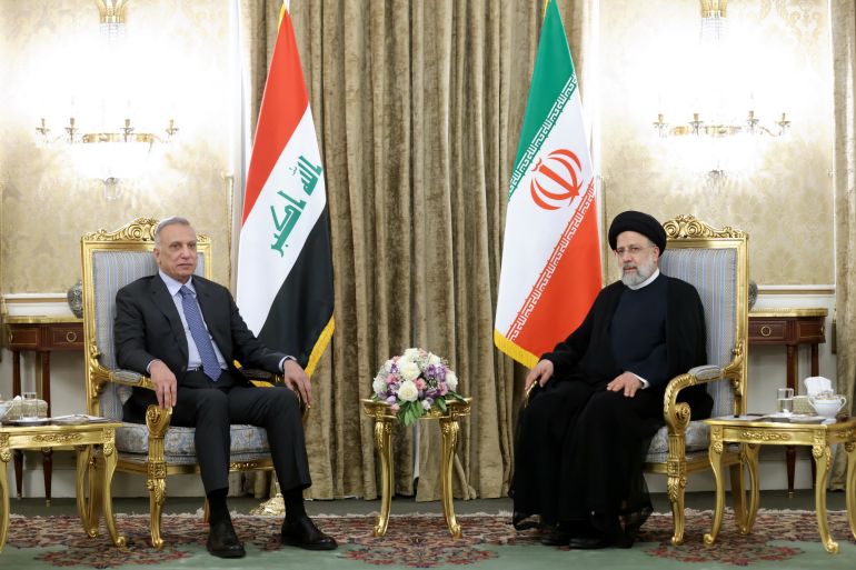 Iraqi Prime Minister Mustafa Al-Kadhimi in Iran