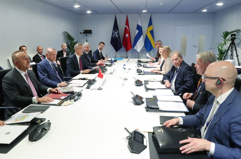 Turkiye, NATO, Finland, Sweden begin 4-way talks in Madrid