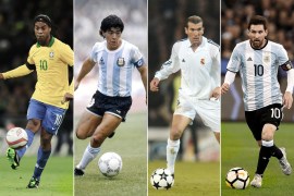 كومبو يجمع Lionel Messi - Ronaldinho - Maradona - Zinedine Zidane