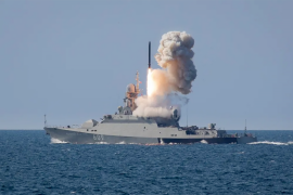 سفينة حربية روسية تطلق صاروخ كروز بعيد المدى على أوكرانيا (مواقع إلكترونية)