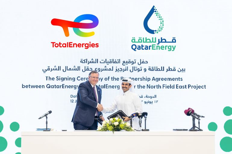 قطر للطاقة تختار توتال إنرجيز شريكها الأول في مشروع توسعة حقل الشمال الشرقي