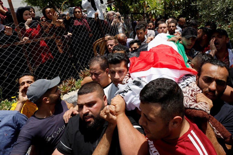 Funeral of Palestinian woman killed on Israeli checkpoint