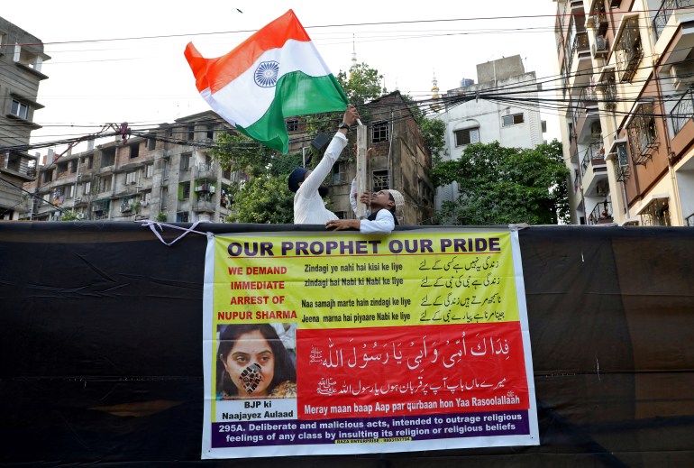 Protest against blasphemous comments on Prophet Mohammed, in Kolkata