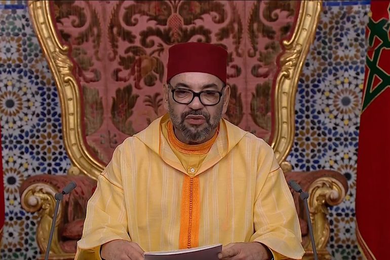 ملك المغرب محمد السدس بتاريخ 2022/7/30 المصدر: شاشة الجزيرة