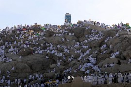 Prospective pilgrims in Arafat