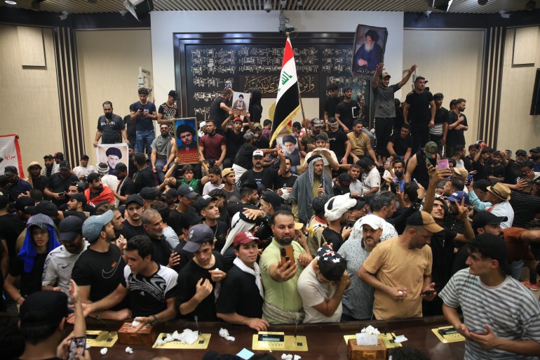 Al-Sadr supporters storm parliament in Iraq's Green Zone