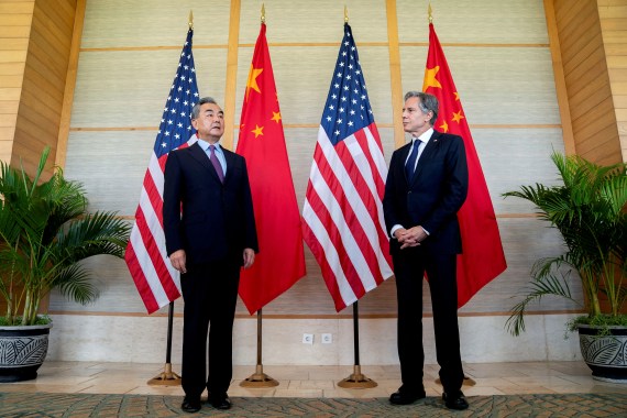 US Secretary of State Antony Blinken meets Chinese Foreign Minister Wang Yi during a meeting in Nusa Dua, Bali