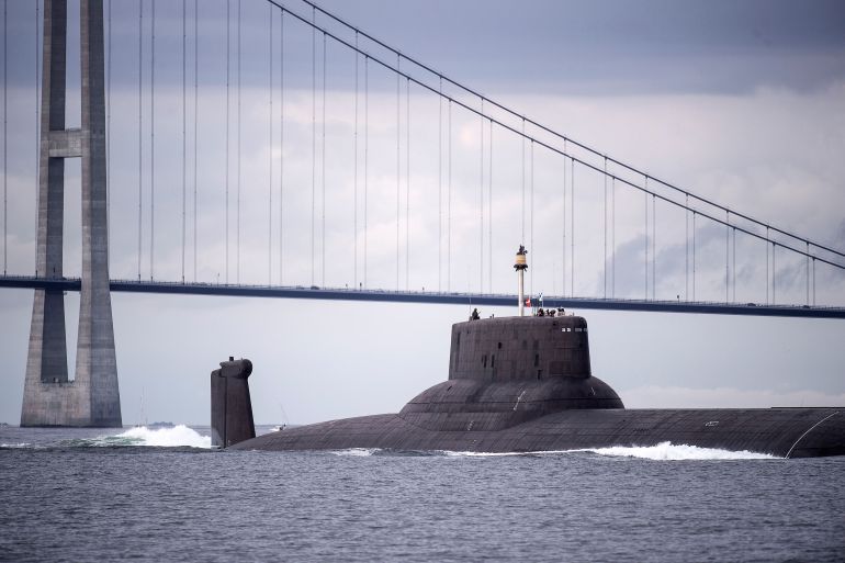 The Russian nuclear submarine Dmitrij Donskoj