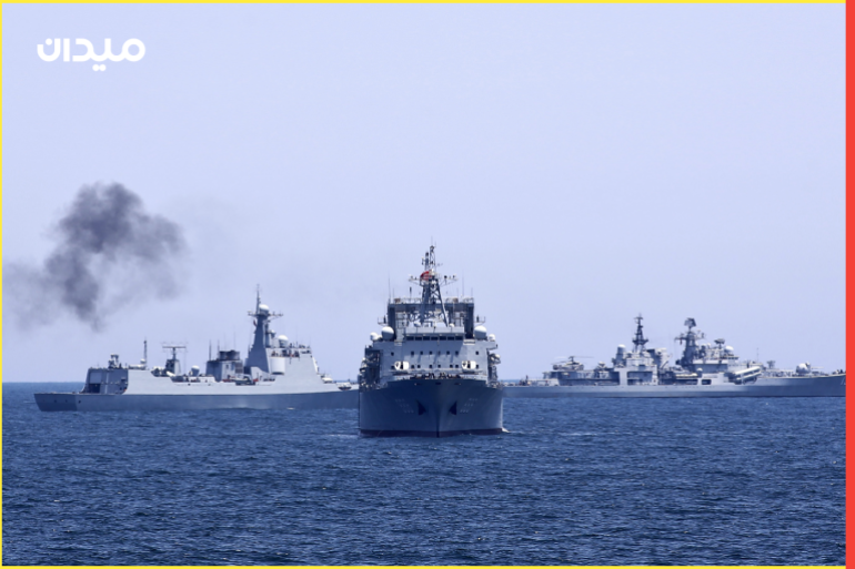 Chinese and Russian naval vessels are seen during Joint Sea-2014 naval exercise outside Shanghai on the East China Sea, May 23, 2014. China's East Sea Fleet and Russia's Pacific Fleet together sent 14 warships, two submarines, nine warplanes, six helicopters and two special forces to their third joint naval exercise that is expected to last until May 26, according to the official Xinhua news agency. REUTERS/China Daily (CHINA - Tags: MILITARY POLITICS MARITIME) CHINA OUT. NO COMMERCIAL OR EDITORIAL SALES IN CHINA