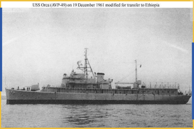 السفينة الأميركية بالبحرية الإثيوبية "يو إس إس أوركا" (مواقع التواصل)
