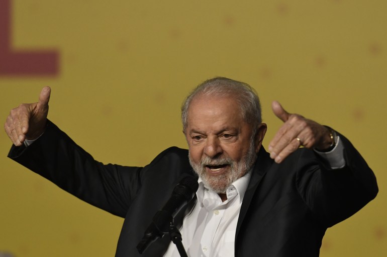 Brazilian presidential candidate Luiz Inacio Lula da Silva