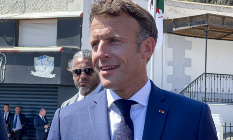 French President Macron in Algeria
