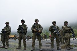 الناتو ينشر قوته في كوسوفو للتصدي للتوتر المتجدد بالمنطقة (رويترز)