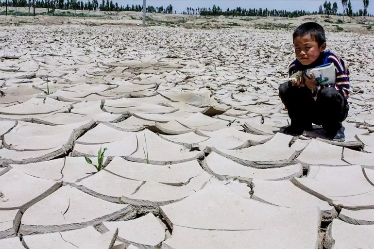 إحدى مناطق الصين هكذا بدت بعد أن ضربها الجفاف (الأوروبية)
