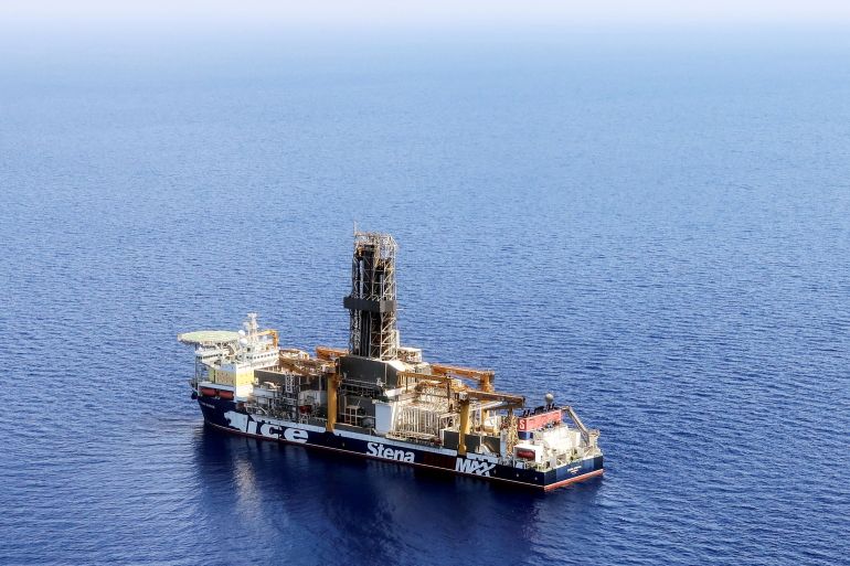 London-based Energean's drill ship begins drilling at the Karish natural gas field offshore Israel in the east Mediterranean